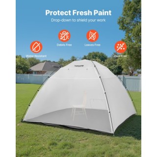 VEVOR Φορητή Σκηνή Βαφής με Δάπεδο & Δίχτυ - Μεγάλου Μεγέθους BXSPQ...