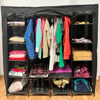 Πτυσσόμενη υφασμάτινη ντουλάπα 170 x 42 x 170 cm Ruhhy 23740 Πτυσσόμενη υφασμάτινη ντουλάπα 170 x 42 x 170 cm Ruhhy 23740