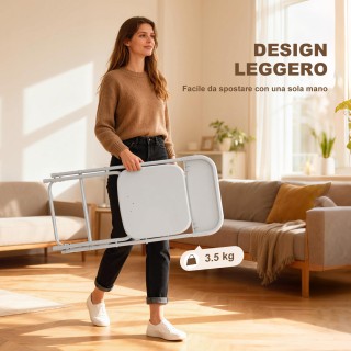 HOMCOM Σετ 6 Πτυσσόμενες Καρέκλες με Οπές Αποστράγγισης σε Πλαστικό...