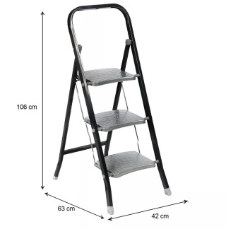 Πτυσσόμενη Σκάλα με 3 Σκαλοπάτια Urban Living 117143 Πτυσσόμενη Σκάλα με 3 Σκαλοπάτια Urban Living 117143