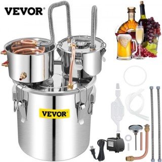 VEVOR Αποστακτήρας Αλκοόλ 50L με Συμπυκνωτή & Θάμπερ, 13.2Gal Λέβη... VEVOR Αποστακτήρας Αλκοόλ 50L με Συμπυκνωτή & Θάμπερ, 13.2Gal Λέβη...