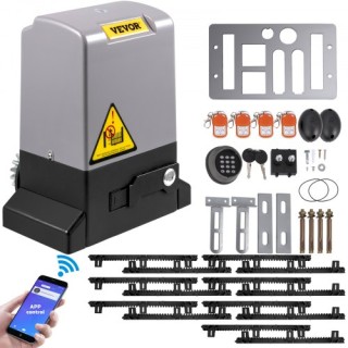 Αυτόματος Συρόμενος Γκαραζόπορτας VEVOR 1800 KG με 4 Τηλεχειριστήρι... Αυτόματος Συρόμενος Γκαραζόπορτας VEVOR 1800 KG με 4 Τηλεχειριστήρι...