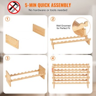 Ράφι Κρασιών VEVOR 36 Φιαλών, Μπαμπού, 4 Επιπέδων LSJJYMSZZ36PRHOYIV0 Ράφι Κρασιών VEVOR 36 Φιαλών, Μπαμπού, 4 Επιπέδων LSJJYMSZZ36PRHOYIV0