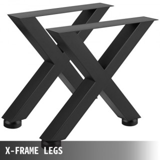 Μεταλλικά Πόδια Τραπεζιού VEVOR 72x79cm Μαύρα X-Στυλ  ZT720X790MM00...