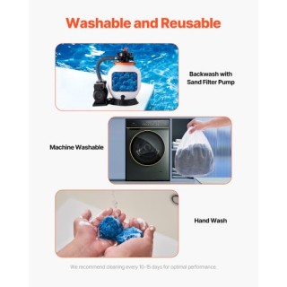 VEVOR Μπάλες Φίλτρου Πισίνας για Αντλία Άμμου 1.5 lbs Επαναχρησιμοπ... VEVOR Μπάλες Φίλτρου Πισίνας για Αντλία Άμμου 1.5 lbs Επαναχρησιμοπ...