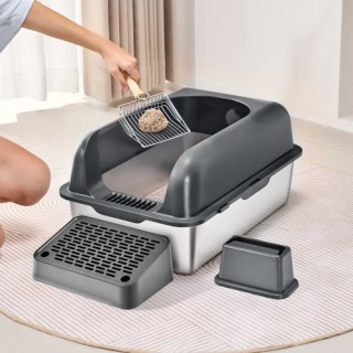 VEVOR Κουτί Άμμου Γάτας 6 με Φίλτρο και Αντιοσμητική Λειτουργία BK... VEVOR Κουτί Άμμου Γάτας 6 με Φίλτρο και Αντιοσμητική Λειτουργία BK...