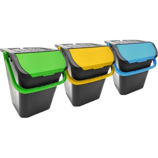 ECOPLAST Σετ 3 Κάδοι Ανακύκλωσης Απορριμμάτων 35 Λίτρων 02834223 ECOPLAST Σετ 3 Κάδοι Ανακύκλωσης Απορριμμάτων 35 Λίτρων 02834223