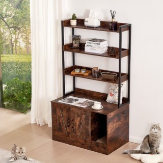 Κρυφή Ξύλινη Λεκάνη Γάτας VEVOR με 3 Ράφια DHSCBBSNJSMSUOAB6V0 Κρυφή Ξύλινη Λεκάνη Γάτας VEVOR με 3 Ράφια DHSCBBSNJSMSUOAB6V0