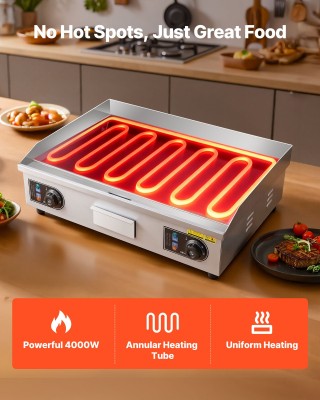 VEVOR Επαγγελματική Ηλεκτρική Σχάρα, 655 x 400 mm, 4000W, Ρυθμιζόμε... VEVOR Επαγγελματική Ηλεκτρική Σχάρα, 655 x 400 mm, 4000W, Ρυθμιζόμε...