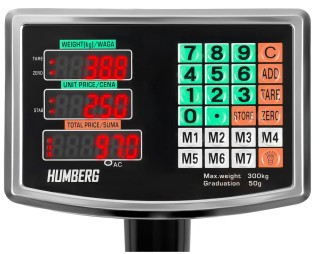 Ψηφιακή Ηλεκτρονική Ζυγαριά 300kg με Ακρίβεια 50g καιΤριπλή Οθόνη L... Ψηφιακή Ηλεκτρονική Ζυγαριά 300kg με Ακρίβεια 50g καιΤριπλή Οθόνη L...