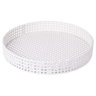 Galileo Πολυλειτουργικό τραπέζι Tavolino, 2 ραφιών, με όψη ψάθας Βι...