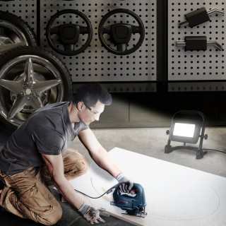 HOMCOM Προβολέας LED Εργασίας 6500k με Περιστρεφόμενη Κεφαλή και Σ... HOMCOM Προβολέας LED Εργασίας 6500k με Περιστρεφόμενη Κεφαλή και Σ...