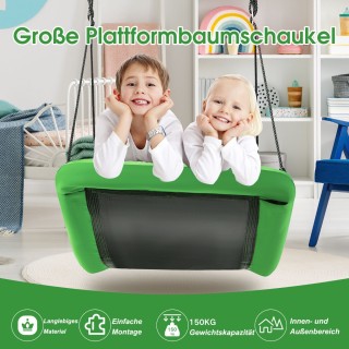 Costway  Παιδική Κούνια Δέντρου 83 x 155 cm με Ρυθμιζόμενα Σχοινιά ...