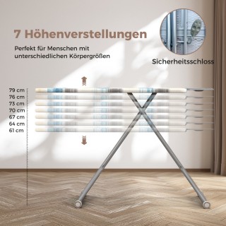 Costway Τετράστρωτη Σιδερώστρα με Ανθεκτική Επίστρωση Ασημιού και ... Costway Τετράστρωτη Σιδερώστρα με Ανθεκτική Επίστρωση Ασημιού και ...