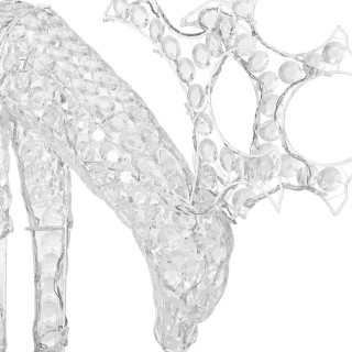 BAKAJI Ρένα Φωτεινή Στολισμένη Τάρανδος 3D Ακρυλικό με 100 LED Ψυχρ... BAKAJI Ρένα Φωτεινή Στολισμένη Τάρανδος 3D Ακρυλικό με 100 LED Ψυχρ...