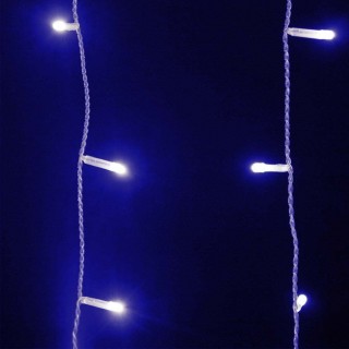 BAKAJI Γιρλάντα Χριστουγεννιάτικη με 96 LED Μπλε Φωτισμό 3 Μέτρων γ...