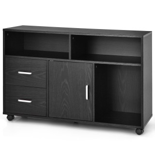 Costway Κινητήριος Αρχειοθήκη με 2 Συρτάρια & 3 Ανοικτά Ράφια - Ορ... Costway Κινητήριος Αρχειοθήκη με 2 Συρτάρια & 3 Ανοικτά Ράφια - Ορ...