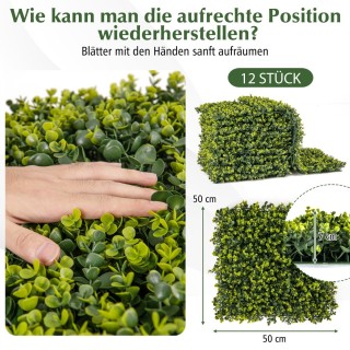 Costway Τεχνητός Φράκτης Τοπίου για Εσωτερική & Εξωτερική Διακόσμησ... Costway Τεχνητός Φράκτης Τοπίου για Εσωτερική & Εξωτερική Διακόσμησ...