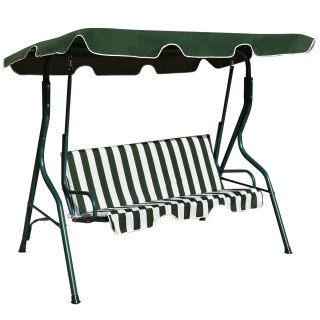 Costway Κούνια Κήπου 3 Θέσεων με Σκίαστρο Πράσινη 172 x 154 x 110 ... Costway Κούνια Κήπου 3 Θέσεων με Σκίαστρο Πράσινη 172 x 154 x 110 ...