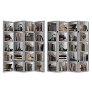 BAKAJI Παραβάν 4 Πάνελ με Εκτύπωση Μπρος-Πίσω Βιβλιοθήκη Διαχωριστ... BAKAJI Παραβάν 4 Πάνελ με Εκτύπωση Μπρος-Πίσω Βιβλιοθήκη Διαχωριστ...