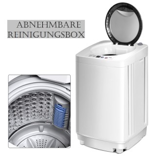 Costway Πλυντήριο Ρούχων Αυτόματο με Αντλία και Οθόνη Λευκό 43 x 43... Costway Πλυντήριο Ρούχων Αυτόματο με Αντλία και Οθόνη Λευκό 43 x 43...