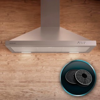 Απορροφητήρας Καμινάδα 90cm Bolero 165 W Inox CEC-02844 Cecotec Απορροφητήρας Καμινάδα 90cm Bolero 165 W Inox CEC-02844 Cecotec