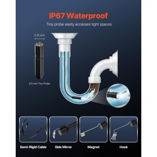 VEVOR Ενδοσκοπική Κάμερα Υψηλής Ανάλυσης για Android & IOS με Καλώδ...