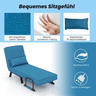 Costway Πολυλειτουργική Καρέκλα Ύπνου 4-σε-1 με Ρυθμιζόμενη Πλάτη κ... Costway Πολυλειτουργική Καρέκλα Ύπνου 4-σε-1 με Ρυθμιζόμενη Πλάτη κ...