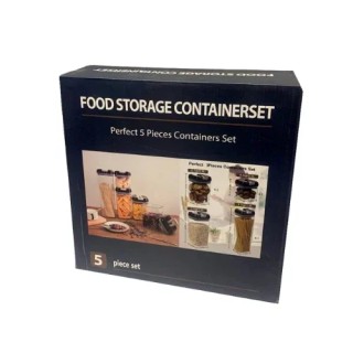 Verk Group Σετ Δοχείων Τροφίμων  5 Τεμάχια  5907451372906