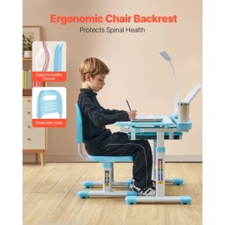VEVOR Σετ Καρέκλα και Γραφείο Παιδικό με Ρυθμιζόμενο Ύψος & Κλίση Μ... VEVOR Σετ Καρέκλα και Γραφείο Παιδικό με Ρυθμιζόμενο Ύψος & Κλίση Μ...