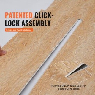 Πλακάκια Βινυλίου VEVOR 1220x185mm, 10τμχ, 5.5mm, Φυσικό Ξύλο, Εύκο...