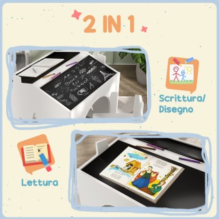 AIYAPLAY Σετ με 2 Καρέκλες για Παιδιά και Τραπέζι με Πίνακα για Παι... AIYAPLAY Σετ με 2 Καρέκλες για Παιδιά και Τραπέζι με Πίνακα για Παι...