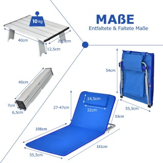 Costway Σετ 2 Τεμαχίων Πτυσσόμενη Ψάθα Παραλίας με Ξαπλώστρες και ... Costway Σετ 2 Τεμαχίων Πτυσσόμενη Ψάθα Παραλίας με Ξαπλώστρες και ...