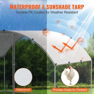 Μεταλλικό Κοτέτσι VEVOR 3x2μ με Αδιάβροχη Κάλυψη και Κλείδωμα Ασφαλ... Μεταλλικό Κοτέτσι VEVOR 3x2μ με Αδιάβροχη Κάλυψη και Κλείδωμα Ασφαλ...