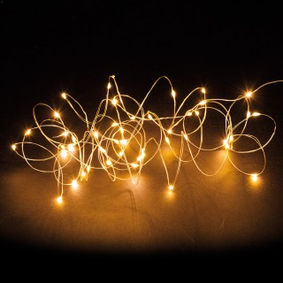 Galileo Σειρά 50 ΜικροLED με Μπαταρία Θερμού Λευκού Χρώματος για Εσ...