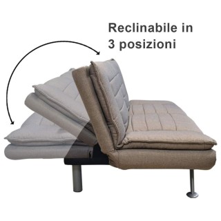 BAKAJI Καναπές-κρεβάτι Γενεύη Κλικ Κλακ 3 Θέσεων Υφασμάτινος Μεταλ... BAKAJI Καναπές-κρεβάτι Γενεύη Κλικ Κλακ 3 Θέσεων Υφασμάτινος Μεταλ...