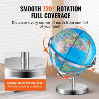 Φωτιζόμενη Υδρόγειος Σφαίρα VEVOR με Βάση 9 - Εκπαιδευτική με Αστερ... Φωτιζόμενη Υδρόγειος Σφαίρα VEVOR με Βάση 9 - Εκπαιδευτική με Αστερ...