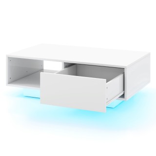 Costway  Τραπέζι σαλονιού με 20 χρώματα LED φώτα και τηλεχειριστήρι...