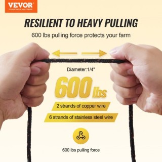 VEVOR 305M Ηλεκτρικό Σύρμα Φράχτη για Άλογα & Ζώα WLDXJSKJSK10BKJL6Y3 VEVOR 305M Ηλεκτρικό Σύρμα Φράχτη για Άλογα & Ζώα WLDXJSKJSK10BKJL6Y3