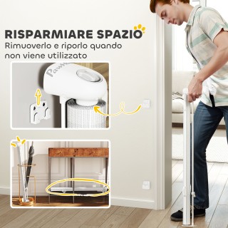 PawHut Επεκτάσιμος και Ανασυρόμενος Φράκτης για Μικρά Σκυλιά 0-140x...