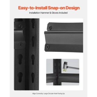 VEVOR Ράφια Αποθήκευσης 5 Επιπέδων 16 Β x 32 Π x 63 Υ για Γκαράζ JS... VEVOR Ράφια Αποθήκευσης 5 Επιπέδων 16 Β x 32 Π x 63 Υ για Γκαράζ JS...