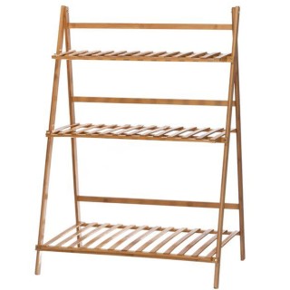 BAKAJI Πτυσσόμενη ραφιέρα από μπαμπού με 3 επίπεδα για φυτά 70x40x... BAKAJI Πτυσσόμενη ραφιέρα από μπαμπού με 3 επίπεδα για φυτά 70x40x...