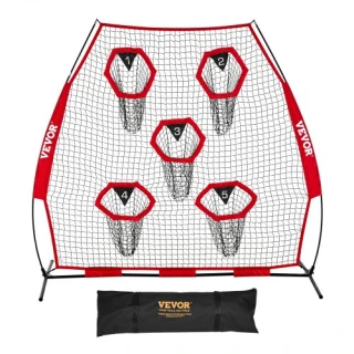 VEVOR Football Training Net 2133.6 x 2133.6mm with 5 Goals ... VEVOR Football Training Net 2133.6 x 2133.6mm with 5 Goals ...