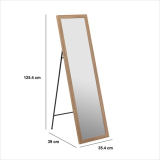 5FIVE Simply smart Καθρέφτης Δαπέδου Πλήρους Υψούς  125 cm Φυσικό Ξ...