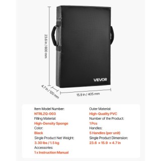 VEVOR Ασπίδα Προπόνησης Ποδοσφαίρου 24x16in με Λαβές 1ΤΜΧ FXZLPM1PC... VEVOR Ασπίδα Προπόνησης Ποδοσφαίρου 24x16in με Λαβές 1ΤΜΧ FXZLPM1PC...