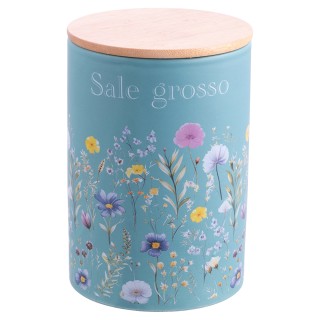 Galileo Σετ 4 τμχ Βάζο 750 ml από κεραμικό με μπαμπού καπάκι Jardin...