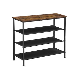 VASAGLE Βιομηχανική Ραφιέρα Παπουτσιών 4 Επιπέδων – Καφέ/Μαύρη, 73... VASAGLE Βιομηχανική Ραφιέρα Παπουτσιών 4 Επιπέδων – Καφέ/Μαύρη, 73...