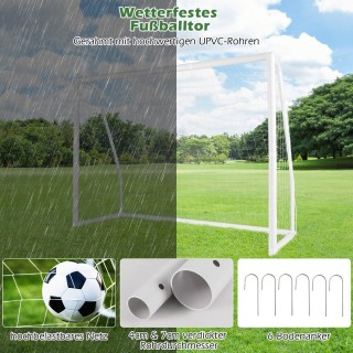 Costway  Ποδοσφαιρικό Τέρμα με Δίχτυ και Αξεσουάρ για Κήπο ή Πάρκο ...