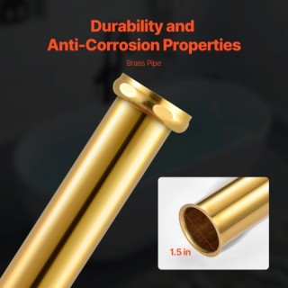 VEVOR Σετ Αποχέτευσης Μπανιέρας Ελεύθερης Τοποθέτησης με Κιτ Προεγκ...