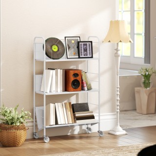 HOMCOM Σύγχρονο Καροτσάκι Βιβλιοθήκης 3 Επιπέδων με Περιστρεφόμενες... HOMCOM Σύγχρονο Καροτσάκι Βιβλιοθήκης 3 Επιπέδων με Περιστρεφόμενες...